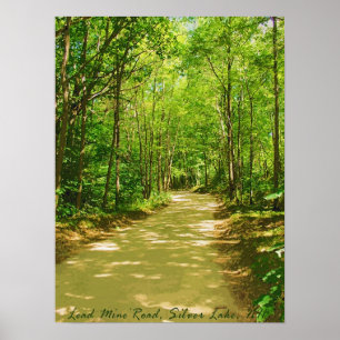 Führungs-Bergwerk-Straße Poster