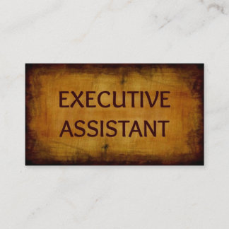Führungskraft Assistant Antique Brushed Business C Visitenkarte