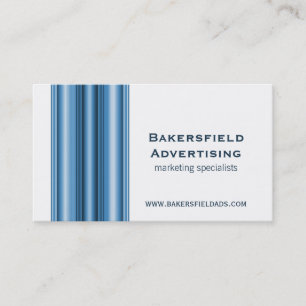 Führungskraft Bars Business Card, helles Blau Visitenkarte