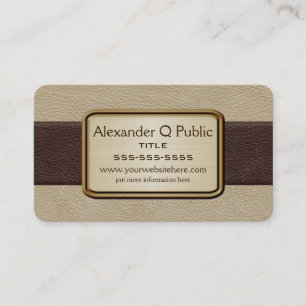 Führungskraft Brown und Tan Visitenkarte