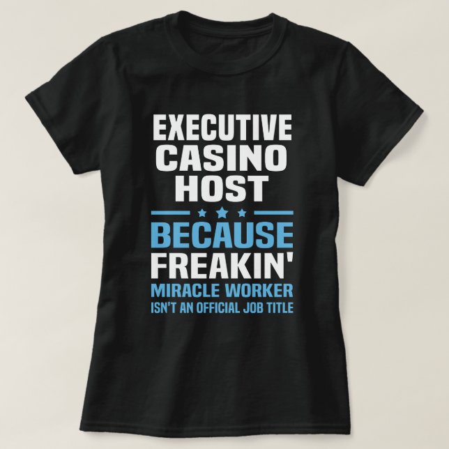 Führungskraft Casino Host T-Shirt (Design vorne)