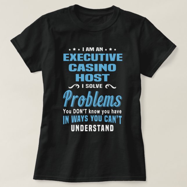 Führungskraft Casino Host T-Shirt (Design vorne)