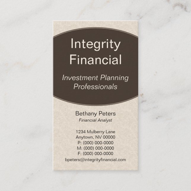 Führungskraft Curves Business Card, Espresso Visitenkarte (Vorderseite)