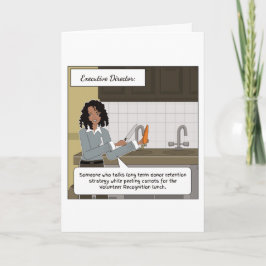 Führungskraft Director Danke, Card Karte