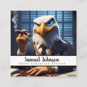 Führungskraft Funny CEO Chief Führungskraft Office Quadratische Visitenkarte