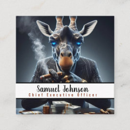 Führungskraft Funny CEO Chief Führungskraft Office Quadratische Visitenkarte