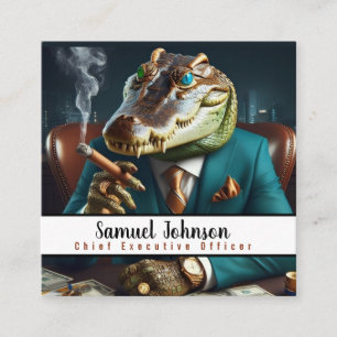 Führungskraft Funny CEO Chief Führungskraft Office Quadratische Visitenkarte