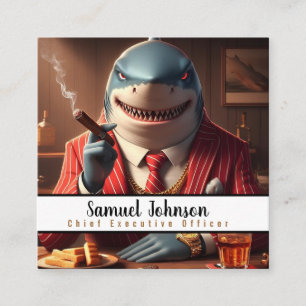 Führungskraft Funny CEO Chief Führungskraft Office Quadratische Visitenkarte