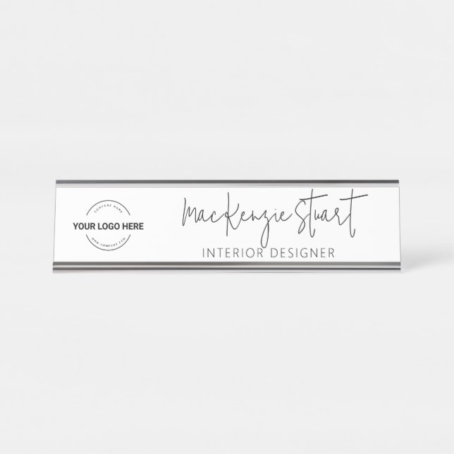 Führungskraft für kundenspezifische Logos Beruflic Schreibtischnamensplakette (Vorderseite )
