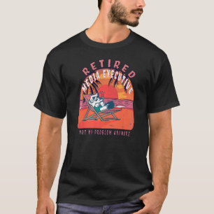 Führungskraft für müde Medien Vintage Altersvorsor T-Shirt