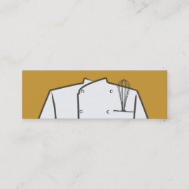 Führungskraft Koch Mini-Visitenkarte Mini Visitenkarte