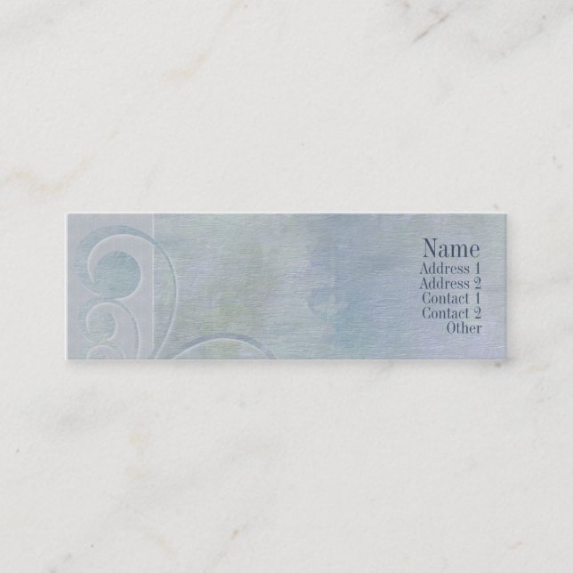 Führungskraft-Kurven-Licht-Kontakt-Karte Telefonnummerkarte (Vorderseite)