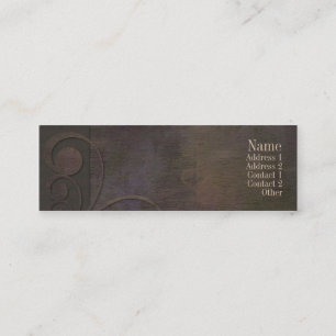 Führungskraft kurvt dunkle Kontakt-Karte Telefonnummerkarte