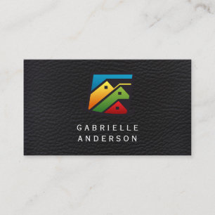 Führungskraft Leather   Zuhause für echtes Anwesen Visitenkarte