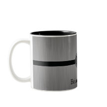 Führungskraft Monogram Design - Black Brush Steel