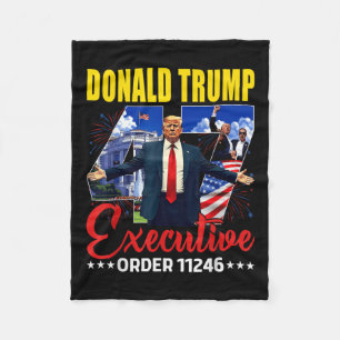 Führungskraft Order 11246 47. Präsident Trump 2025 Fleecedecke