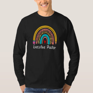 Führungskraft Pastor Leopard Regenbogen zurück zur T-Shirt
