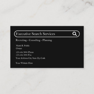 Führungskraft Suche Anstellung Theme Business Card Visitenkarte