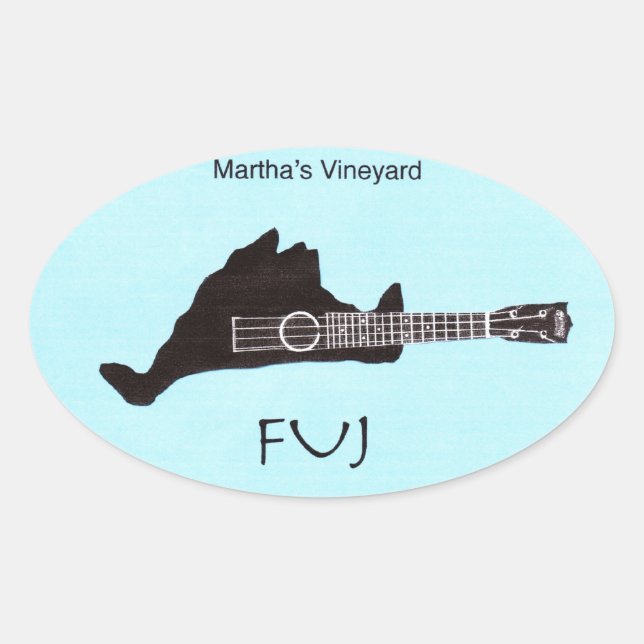 FUJ-Aufkleber Ovaler Aufkleber (Vorderseite)