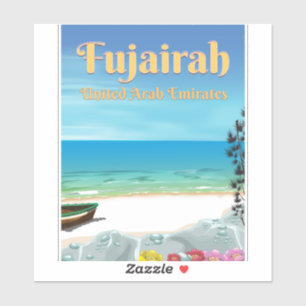 Fujairah Vereinigte Arabische Emirate Strandposter Aufkleber
