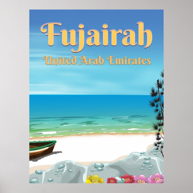 Fujairah Vereinigte Arabische Emirate Strandposter Poster (Vorne)