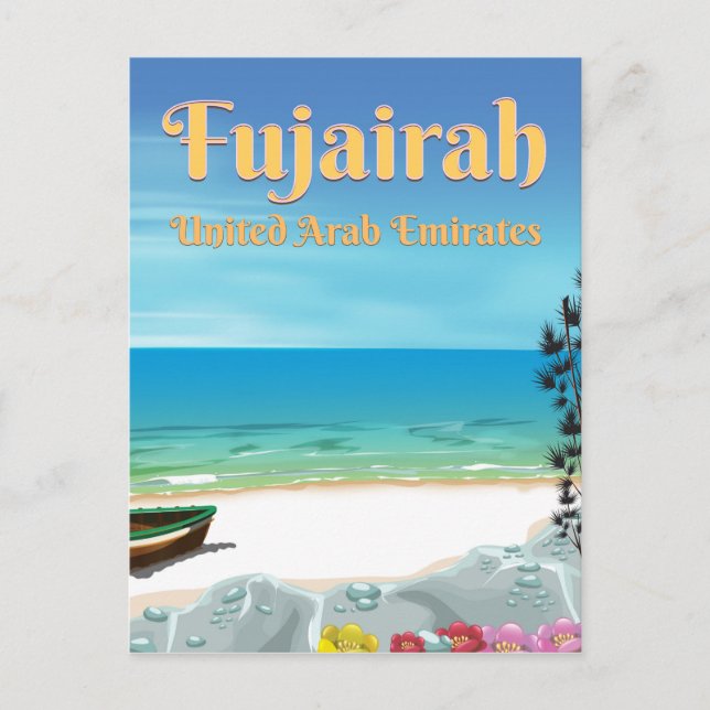 Fujairah Vereinigte Arabische Emirate Strandposter Postkarte (Vorderseite)