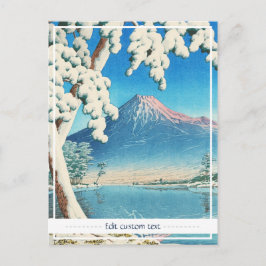 Fuji After Snow Hasui Kawase shängt Szene Postkarte