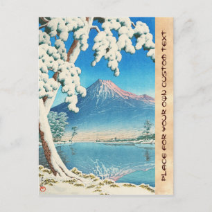 Fuji After Snow Hasui Kawase shin hanga szene Postkarte