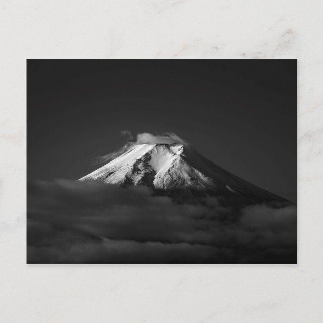 Fuji aus Fujiyoshida Postkarte (Vorderseite)