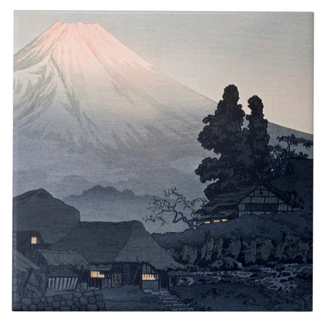 Fuji aus Mizukubo, berühmtes Bild, Fliese (Vorderseite)