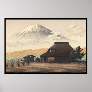 Fuji aus Narusawa Hasui Kawase shin hanga art Poster