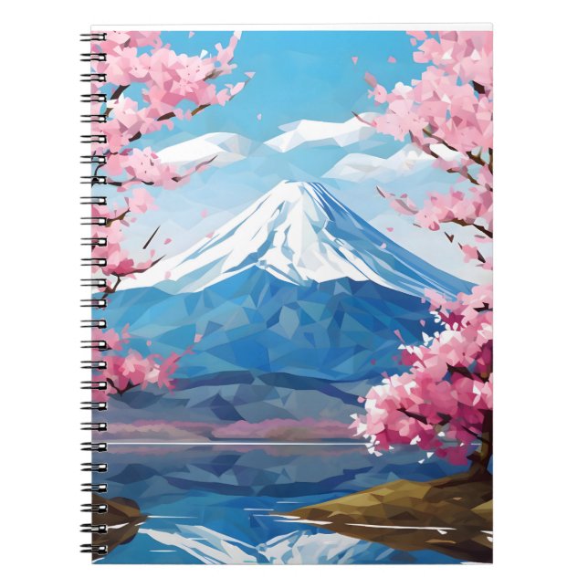 Fuji Blossom-Notebook Notizblock (Vorderseite)