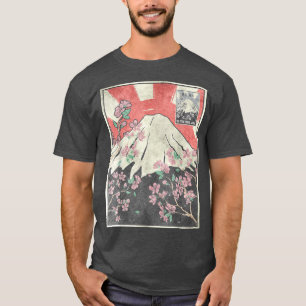 Fuji Cherry Blossom Fujiyama Japanische Ästhetik T-Shirt