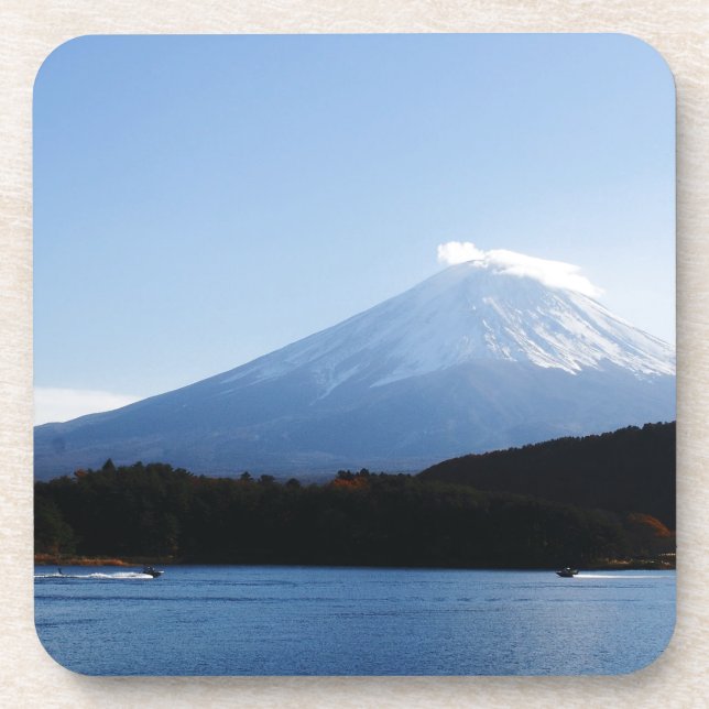Fuji Fuji Lake Kawaguchi Untersetzer (Vorderseite)
