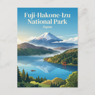 Fuji-Hakone-Izu Nationalpark Japan Postkarte