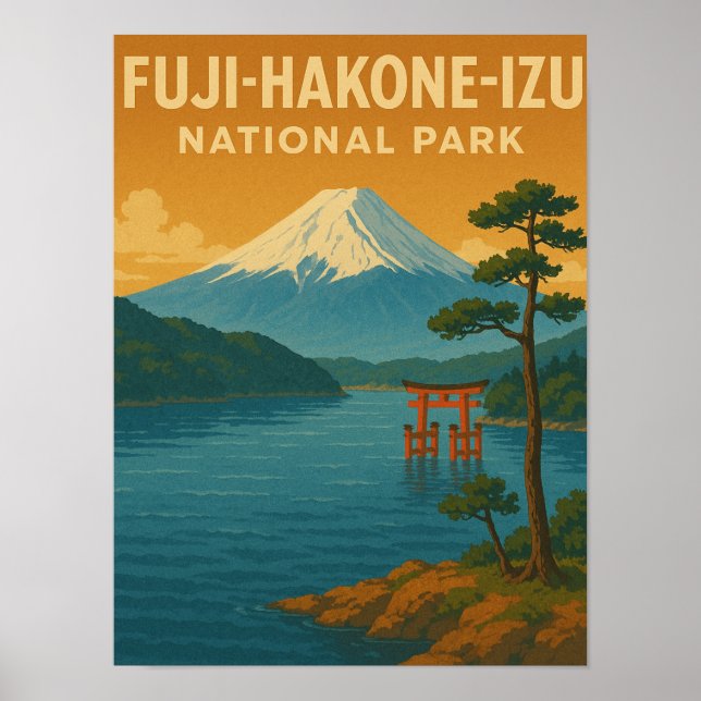 Fuji-Hakone-Izu-Nationalpark Poster (Vorne)