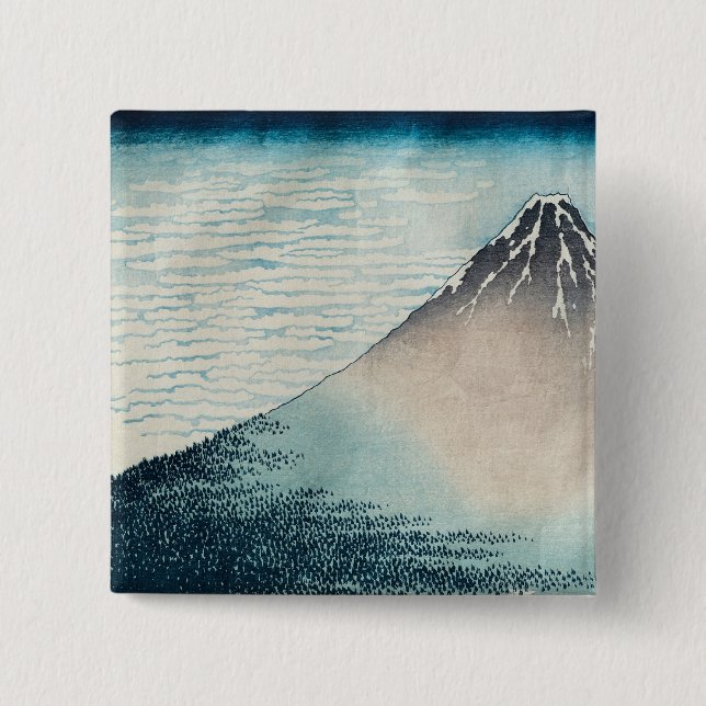 Fuji in klarem Weather Button (Vorderseite)