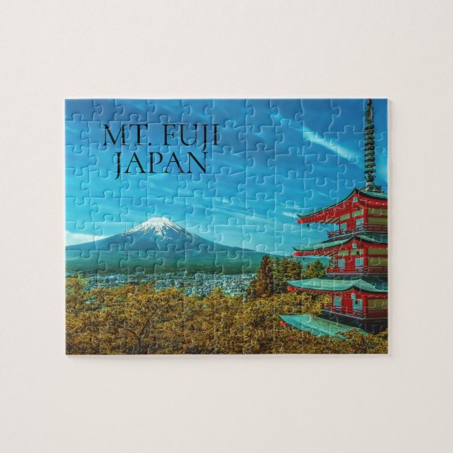 Fuji Japan Pagoda-Foto Puzzle (Horizontal)