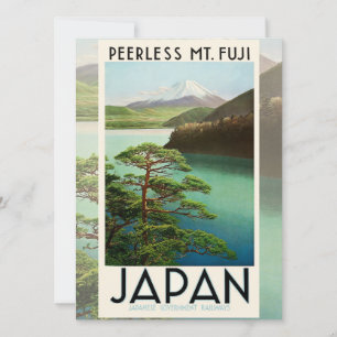 Fuji Japan Reiseplakat Vintage Kunst