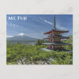 Fuji Japan Travel Foto Postkarte