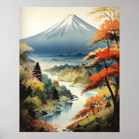 Fuji Japanese Art Print Poster