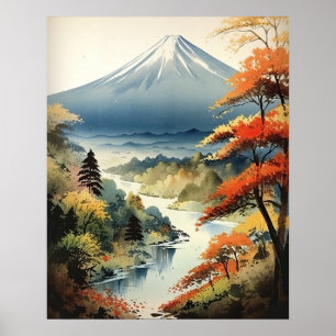 Fuji Japanese Art Print Poster