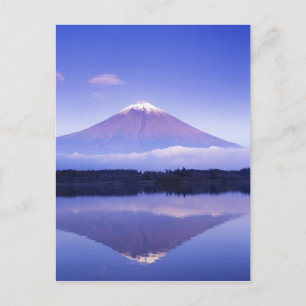 Fuji mit Lenticular Cloud, Motosu Lake Postkarte