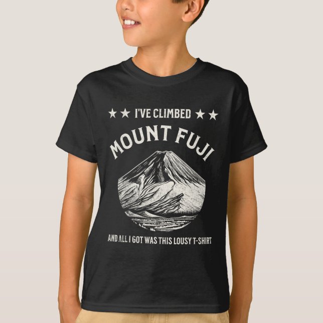 Fuji Mountain Peak, Climbing, Hiking  T-Shirt (Vorderseite)