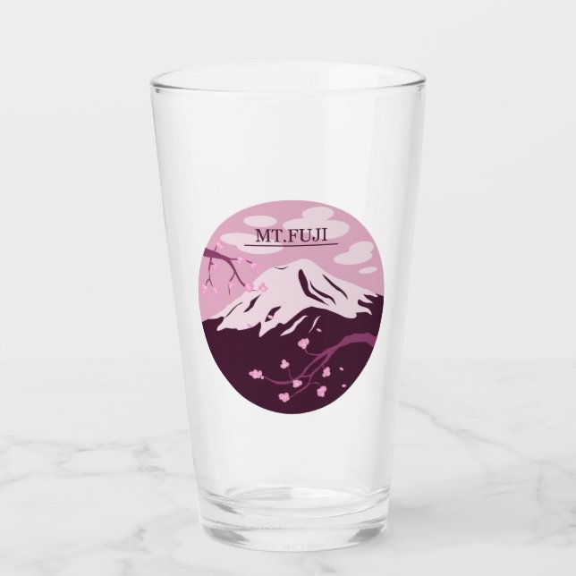 Fuji (rosa) glas (Vorderseite)