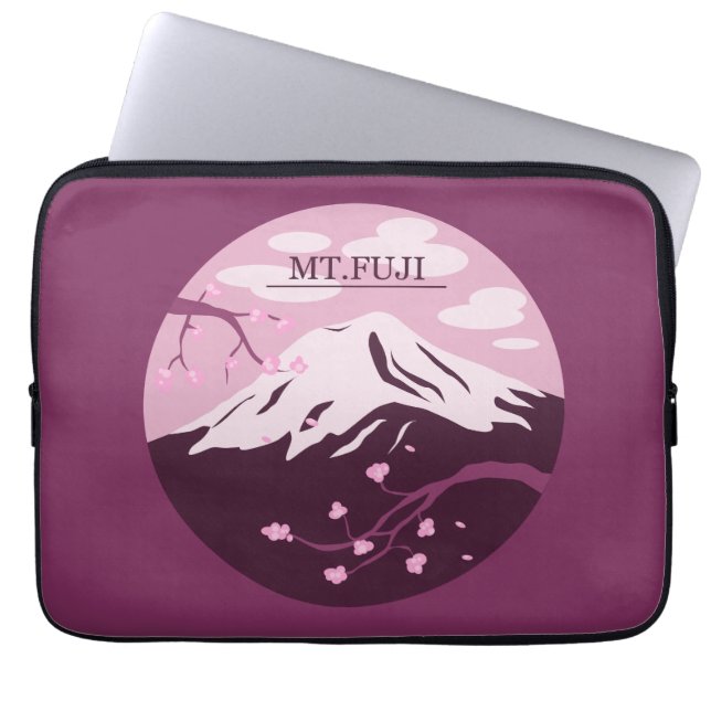 Fuji (rosa) laptopschutzhülle (Vorderseite)