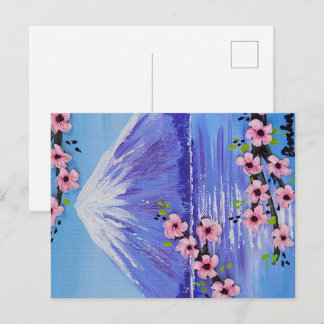 Fuji-san-Malerei nach Maß Postkarte