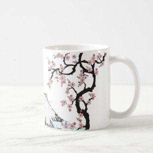 Fuji und Kirschblüte Tasse