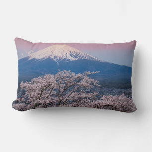Fuji und Kirschblüten Lendenkissen