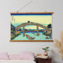 Fuji unter der Mannen-Brücke bei Fukagawa Hokusai